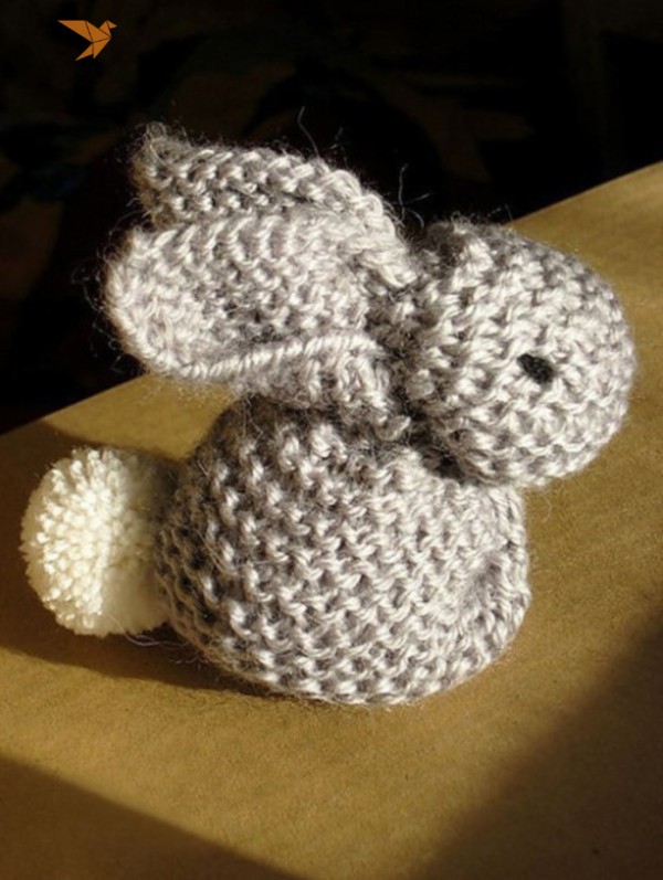 Wool knitting tutorial Tutorial on making a warm velvet bunny knitted with wool