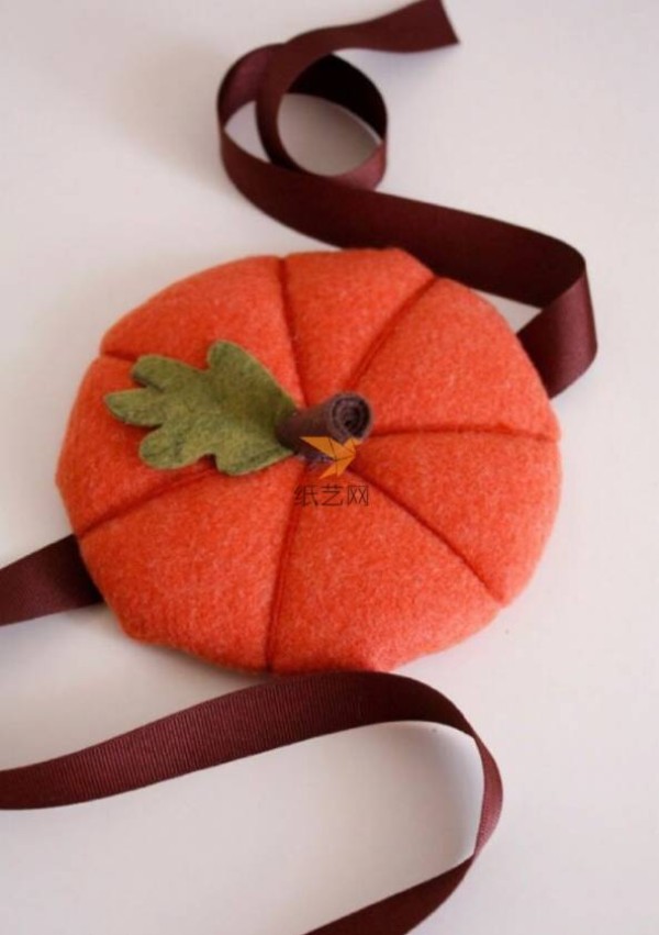 Tutorial on making non-woven pumpkin hair accessoriesNon-woven tutorial