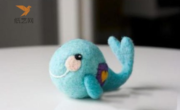 Wool felt tutorial Wool felt blue dolphin making tutorial