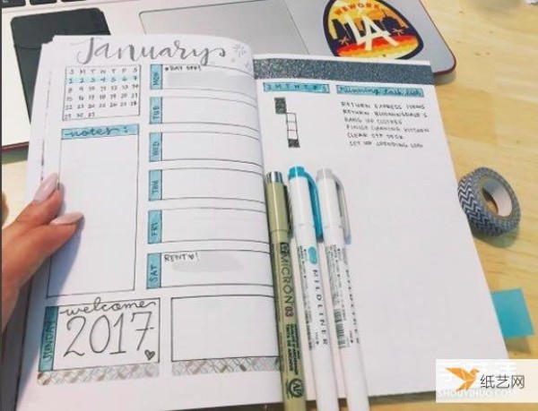 In the new year, make a perfect diary with your own personal ideal format.