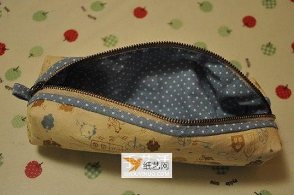 Handmade tutorial for making pencil cases using non-woven fabrics