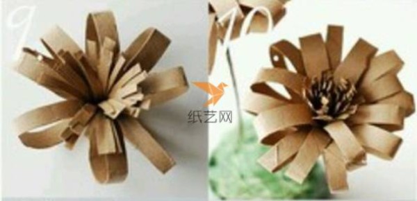 Tutorial on turning waste into treasure using artistic flower arrangements made from waste paper tubes