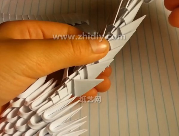 Origami Triangle Insert Fish Bones Manual Origami Making Tutorial