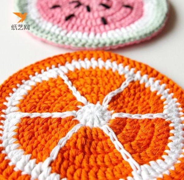 How to make a crochet fruit potholder