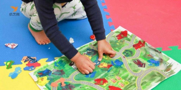 Tutorial on how to make a childlike map made by children