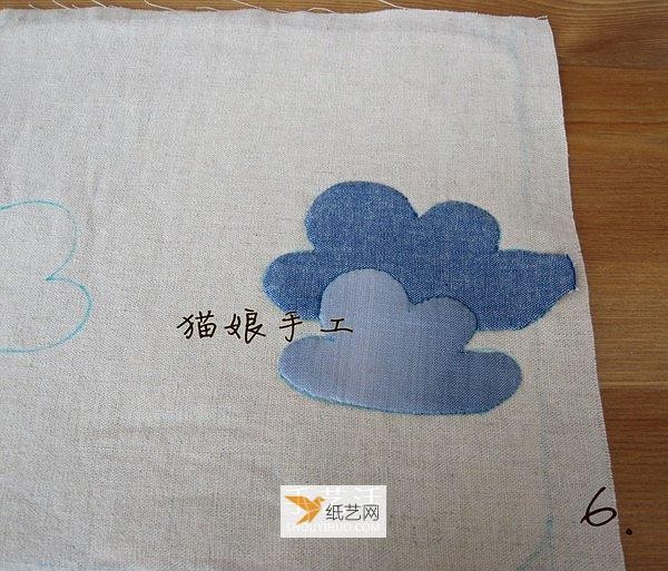 Use non-woven fabric to make beautiful Xiangyun table mats