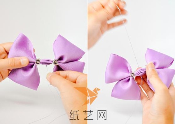 Tutorial on making large bow hairpins