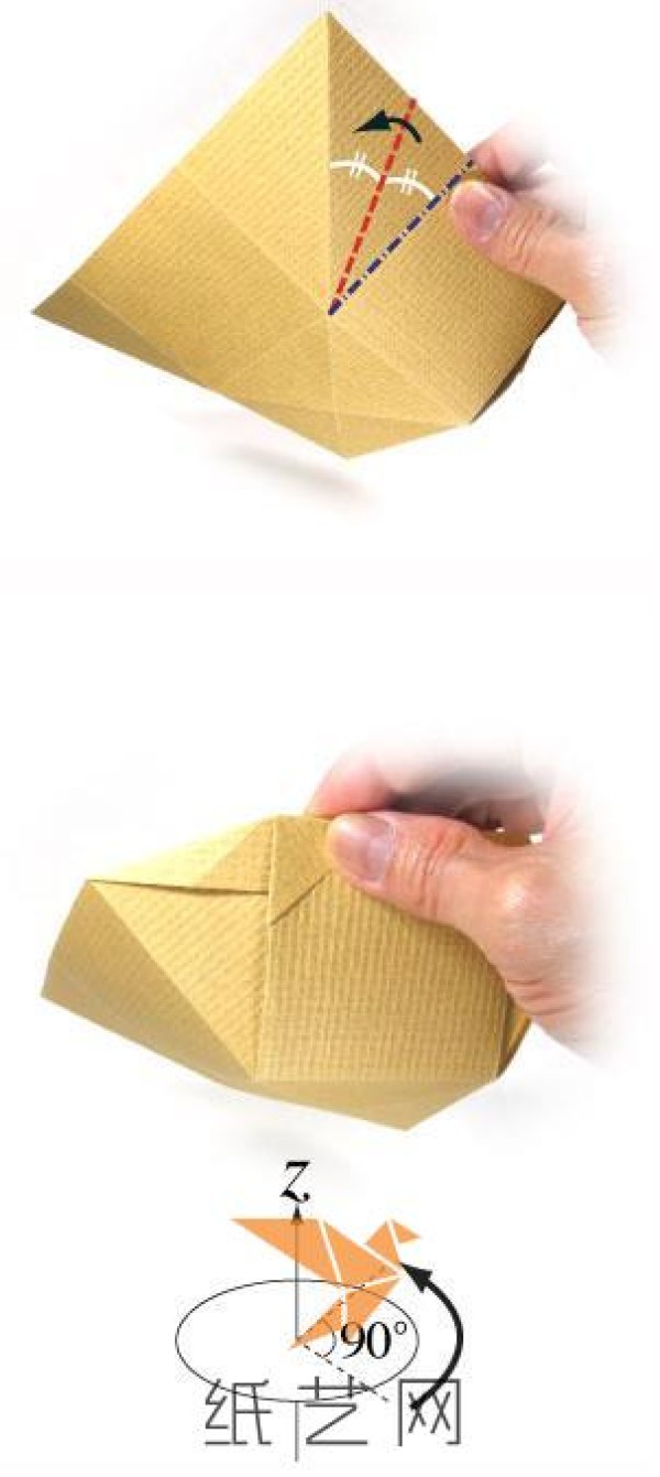 Simple origami box storage box essential tutorial for New Year storage