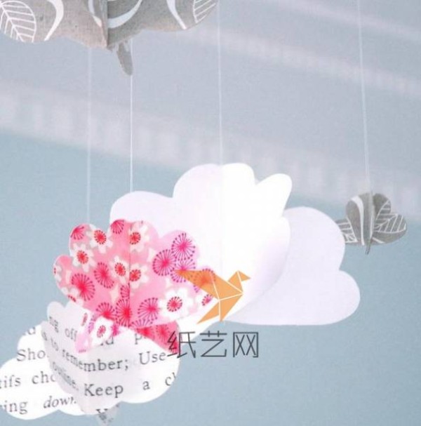 Tutorial on making beautiful handmade fabric three-dimensional cloud decoration