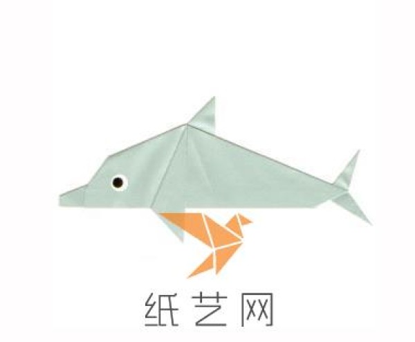 Cute origami dolphin making tutorial