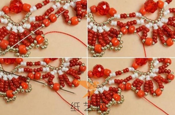 Festive New Year Beaded Necklace Making Tutorial