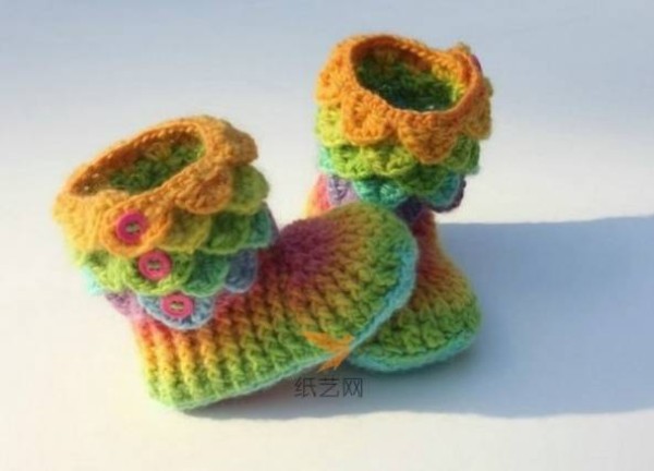 Crochet baby shoes pattern sharing