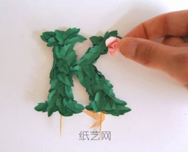 Letter Paper Flowers DIY Cake Decoration