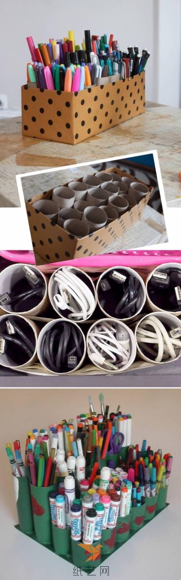 A great battle to turn waste paper tubes into treasures! (Storage)