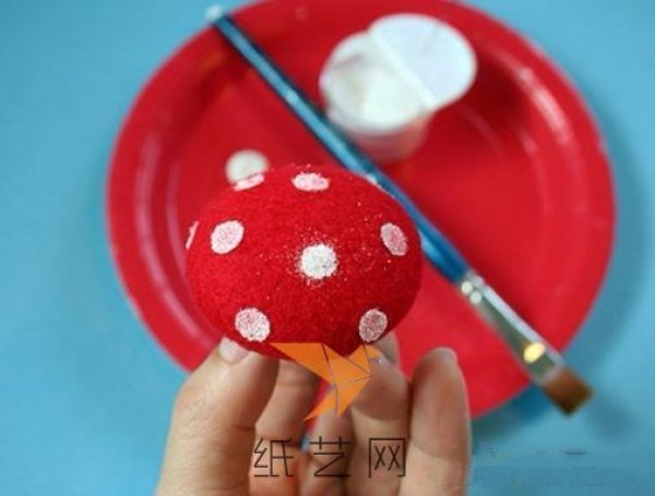 Tutorial on how to make cute non-woven mushrooms