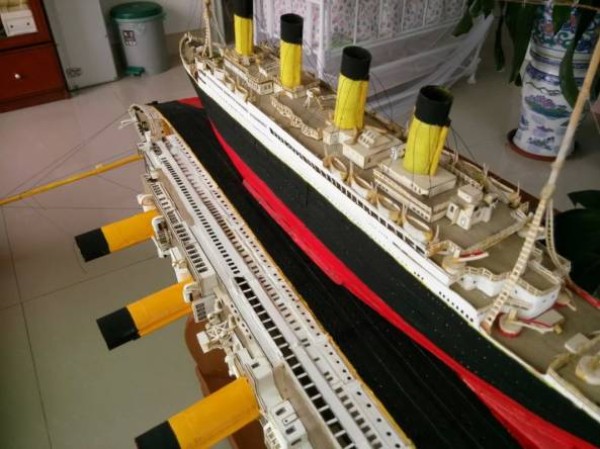 Homemade Titanic Paper Model