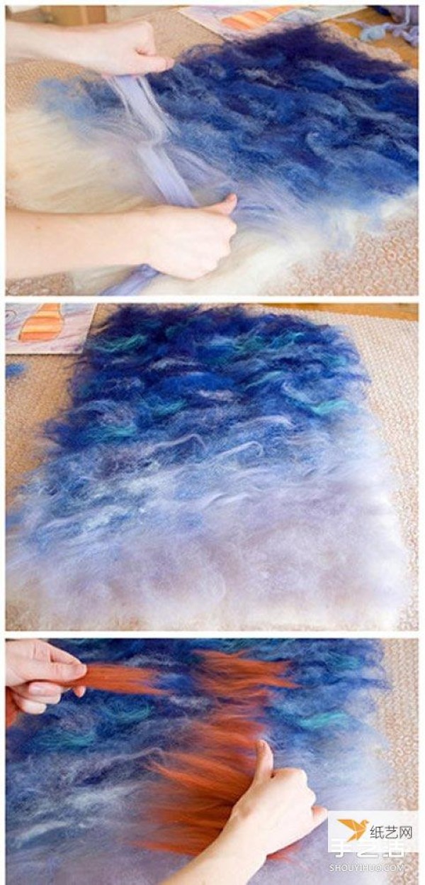 Illustrated tutorial on how to make graffiti into a personalized and beautiful felt painting