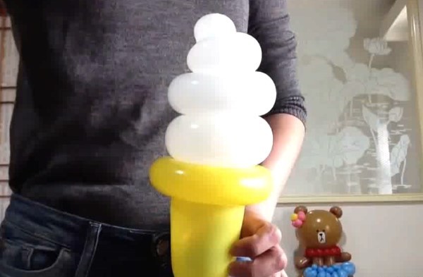 Summer Ice Cream Magic Balloon Shape Handmade Tutorial