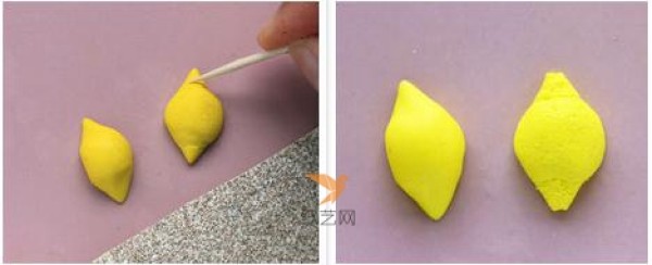 Cute lemon ring making tutorial made from clay