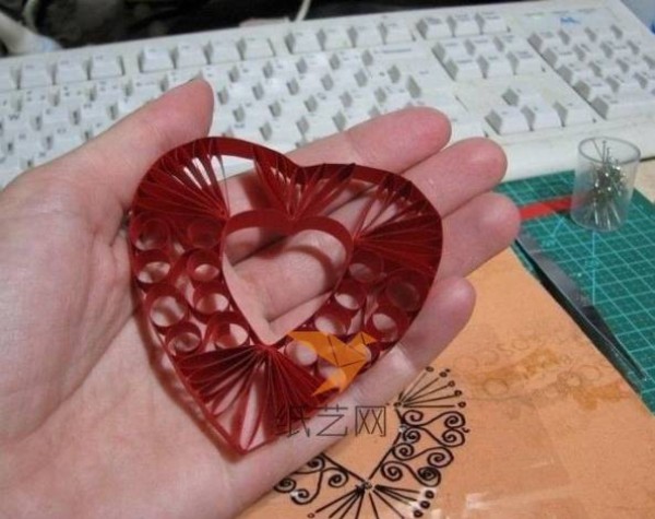 Super beautiful heart-shaped paper making tutorial