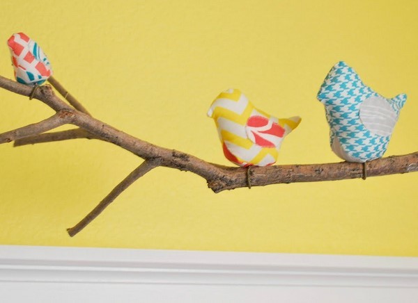 Fabric puppet bird handmade illustrated tutorial teaches you how to make a toy bird