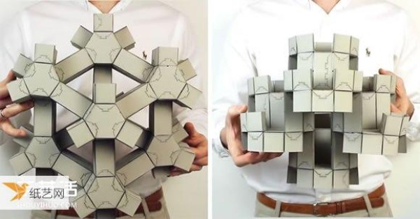 Metamaterial created using 3D paper puzzles