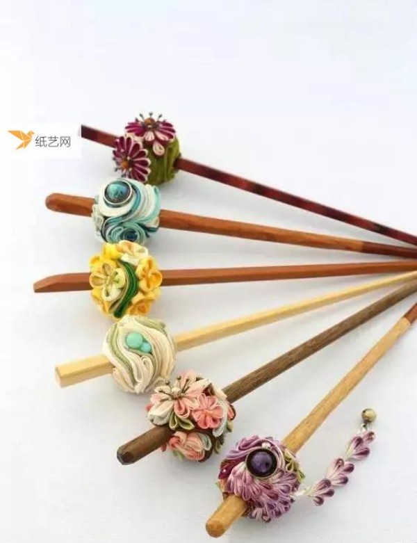 Japanese style fabric hairpin tutorial is here