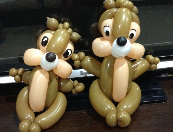 Tutorial on how to make a cute balloon-shaped magic balloon chipmunk