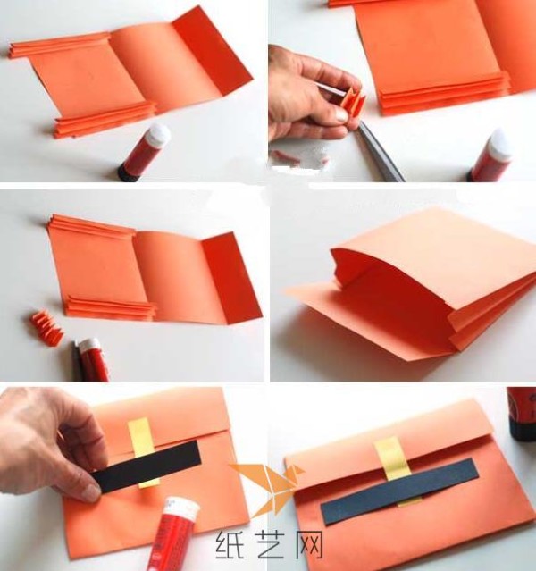 Add a storage bag to your notebook. Cute children’s handicrafts