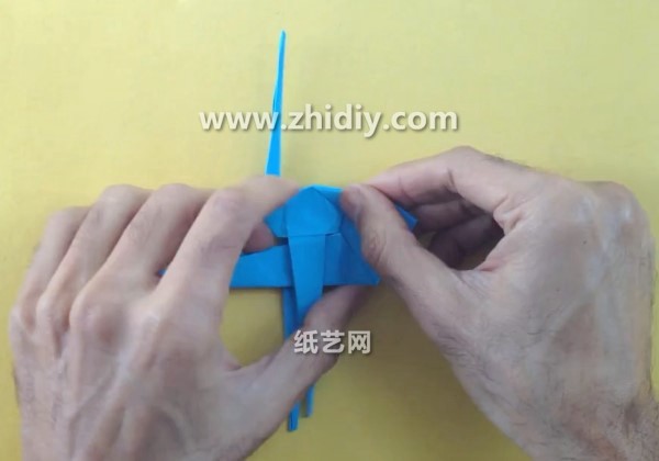 Simple origami helicopter handmade tutorial