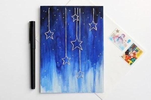 Tutorial on making handmade falling star wall decorations