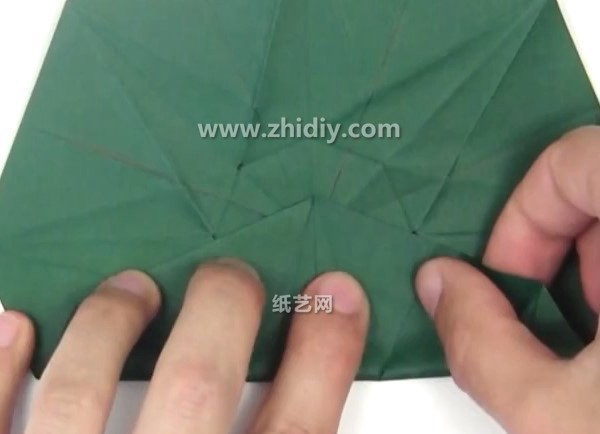 Origami video tutorial for three-dimensional origami diamond