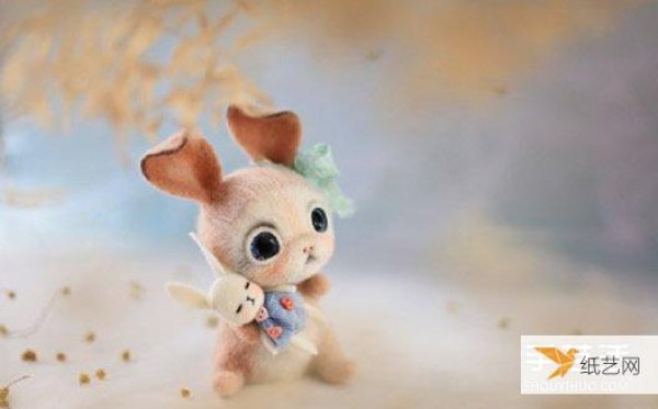 Pictures of cute and exquisite wool felt animal works that can melt peoples hearts