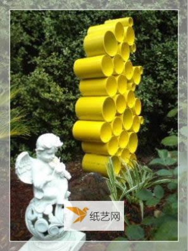 Tutorial on making garden sculptures using PVC pipes