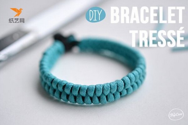 How to make a simple bracelet? Two ropes create a beautiful bracelet braiding tutorial