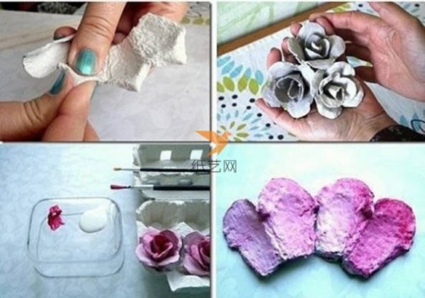 Turn waste into treasure: beautiful flowers made from old egg cartons