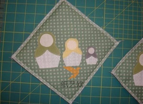 Tutorial on making a matryoshka pattern kitchen potholder