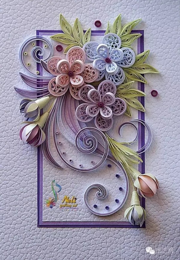 The greeting cards made of quilled paper are particularly touching! Full of sincerity!