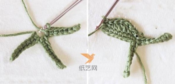 Beautiful crochet leaves tutorial illustrations