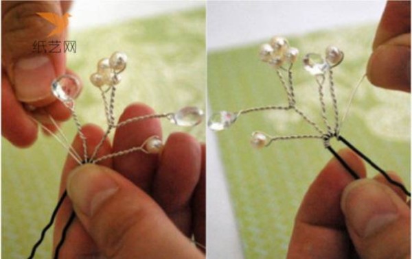 Beading Tutorial Pear Blossom Rain Beaded Hairpin Making Tutorial