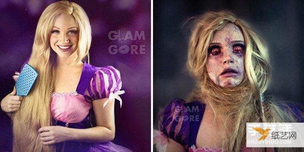 This is the real bloody fairy tale makeup that scares people to death.