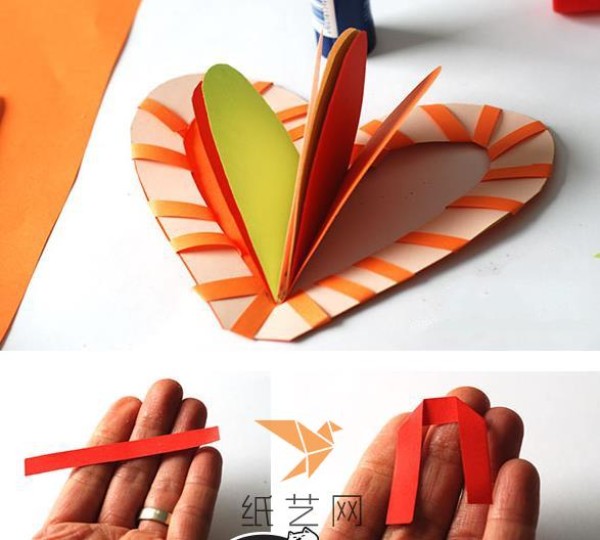 Childrens handmade heart-shaped book Mothers Day gift making tutorial