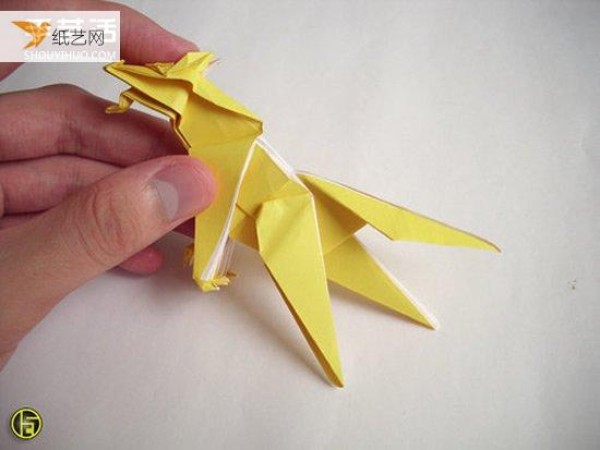 A more complex origami werewolf folding diagram step-by-step tutorial