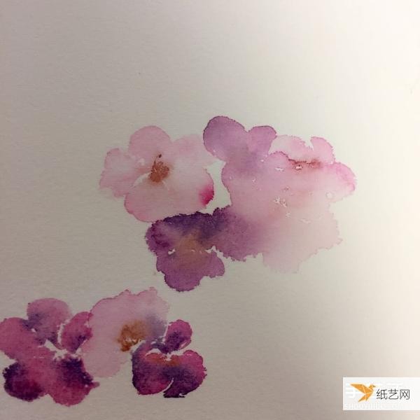 Share the main techniques of flower watercolor painting tutorial illustrations