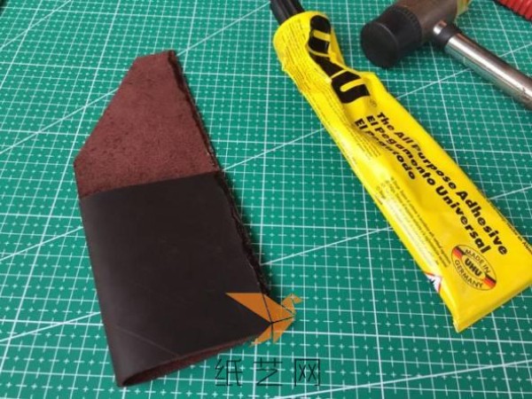 Super simple handmade leather card holder wallet making tutorial