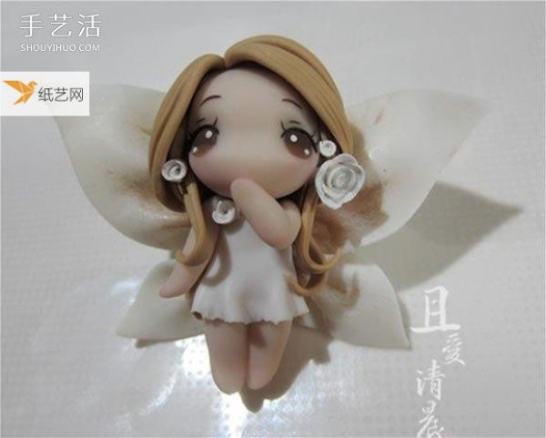 Tutorial on how to make a cute flower fairy using polymer clay materials