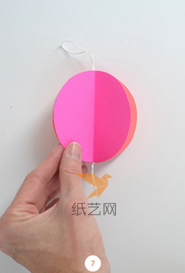 Manual illustrated tutorial for making simple lanterns for Mid-Autumn Festival and making paper art pendants