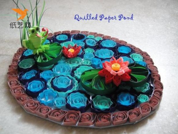 Cute and cool summer pond paper quilling tutorial