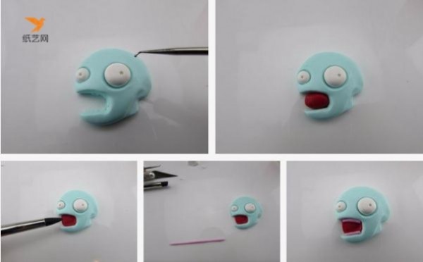 Plants vs. Zombies tutorial on how to make a zombie necklace using ultra-light clay