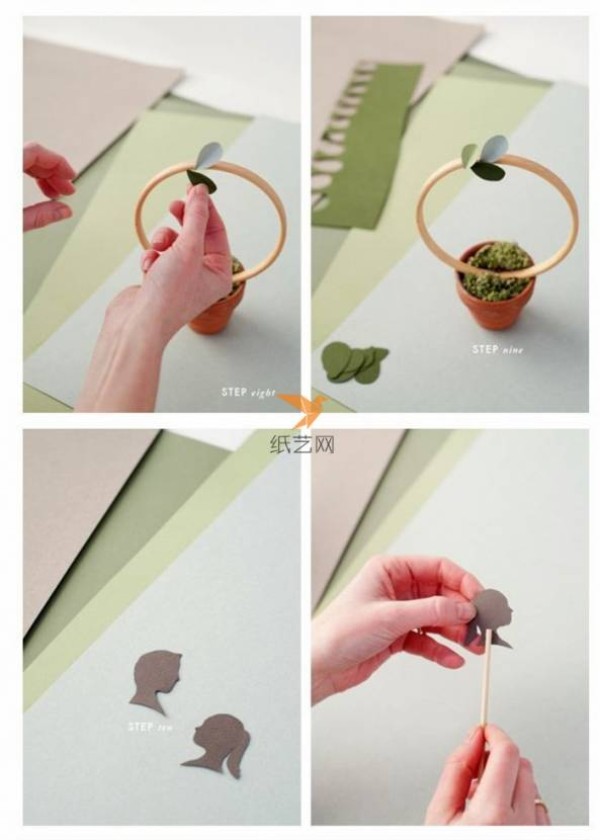 Paper art fresh small potted plant making tutorial paper art tutorial